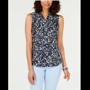 CHARTER CLUB WESLEY FLORAL PRINT TOP